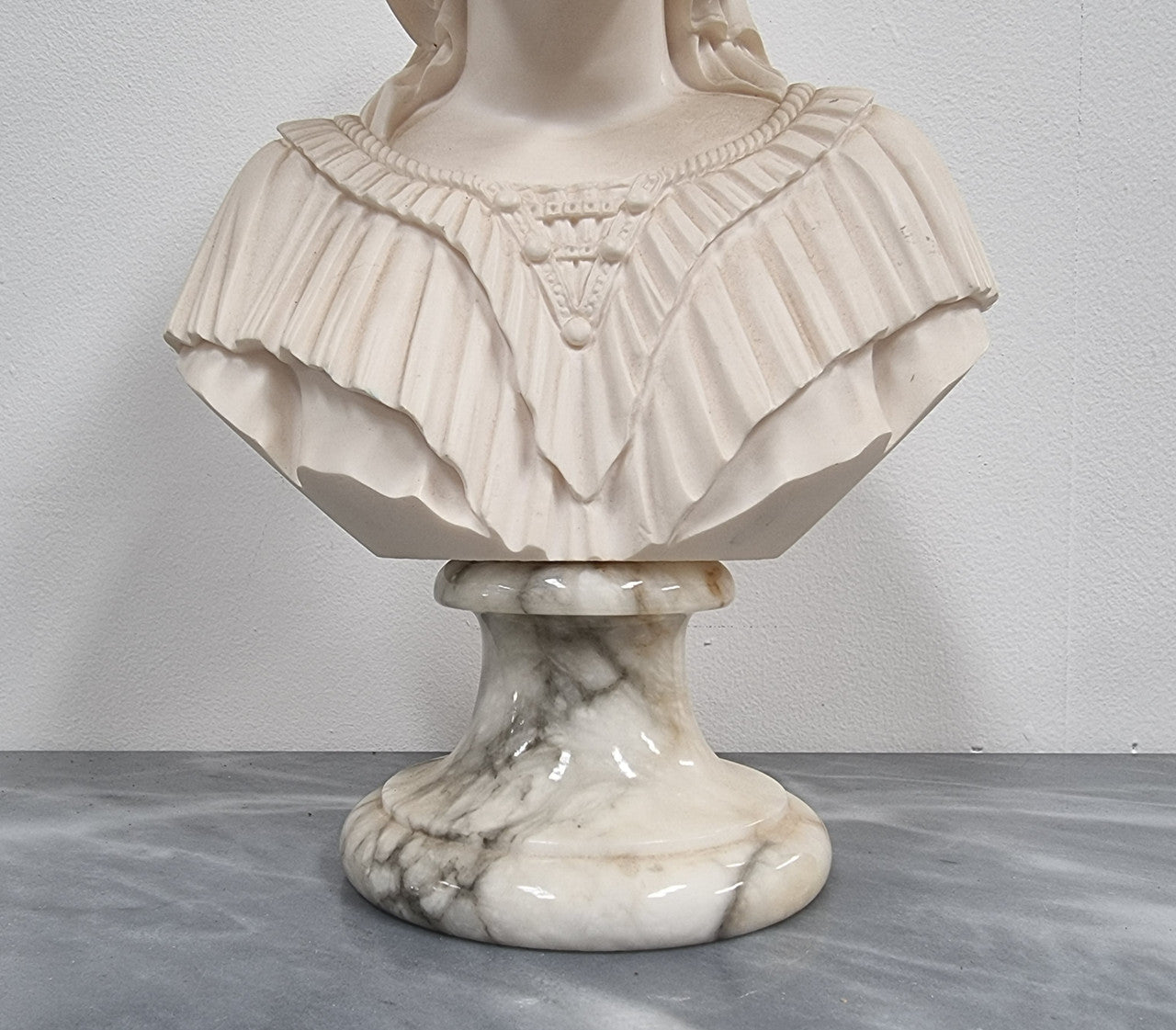 A Giannelli Signed Angelica Maria Bust on Marble Base | Antique & Vintage | Moonee Ponds Antiques | Australia Wide