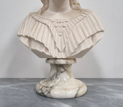 A Giannelli Signed Angelica Maria Bust on Marble Base | Antique & Vintage | Moonee Ponds Antiques | Australia Wide Delivery