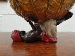Vintage Hand Painted Blackamoor Comport | Antique & Vintage | Moonee Ponds Antiques | Australia Wide Delivery
