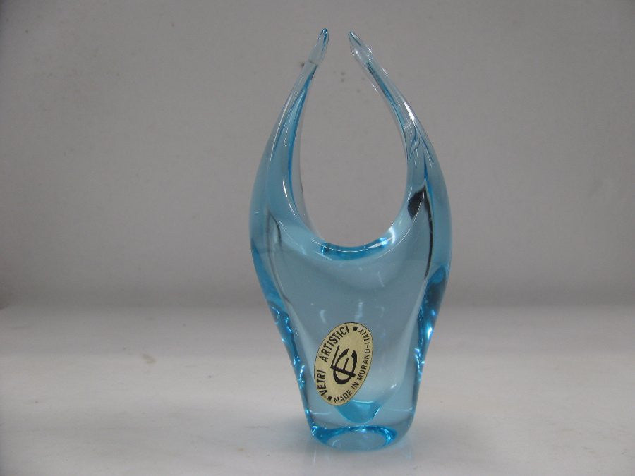 Blue Murano Glass Vase