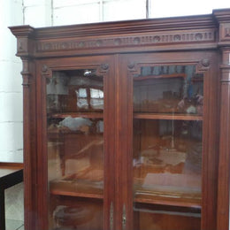 Antique French Walnut Bookcase