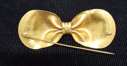 Vintage Gilt Brass Neck Tie Brooch | Antique & Vintage | Moonee Ponds Antiques | Australia Wide Delivery