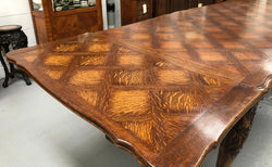 Sensational French Oak Louis XV Style Parquetry Top Extension Table | Antique & Vintage | Moonee Ponds Antiques | Australia Wide Delivery