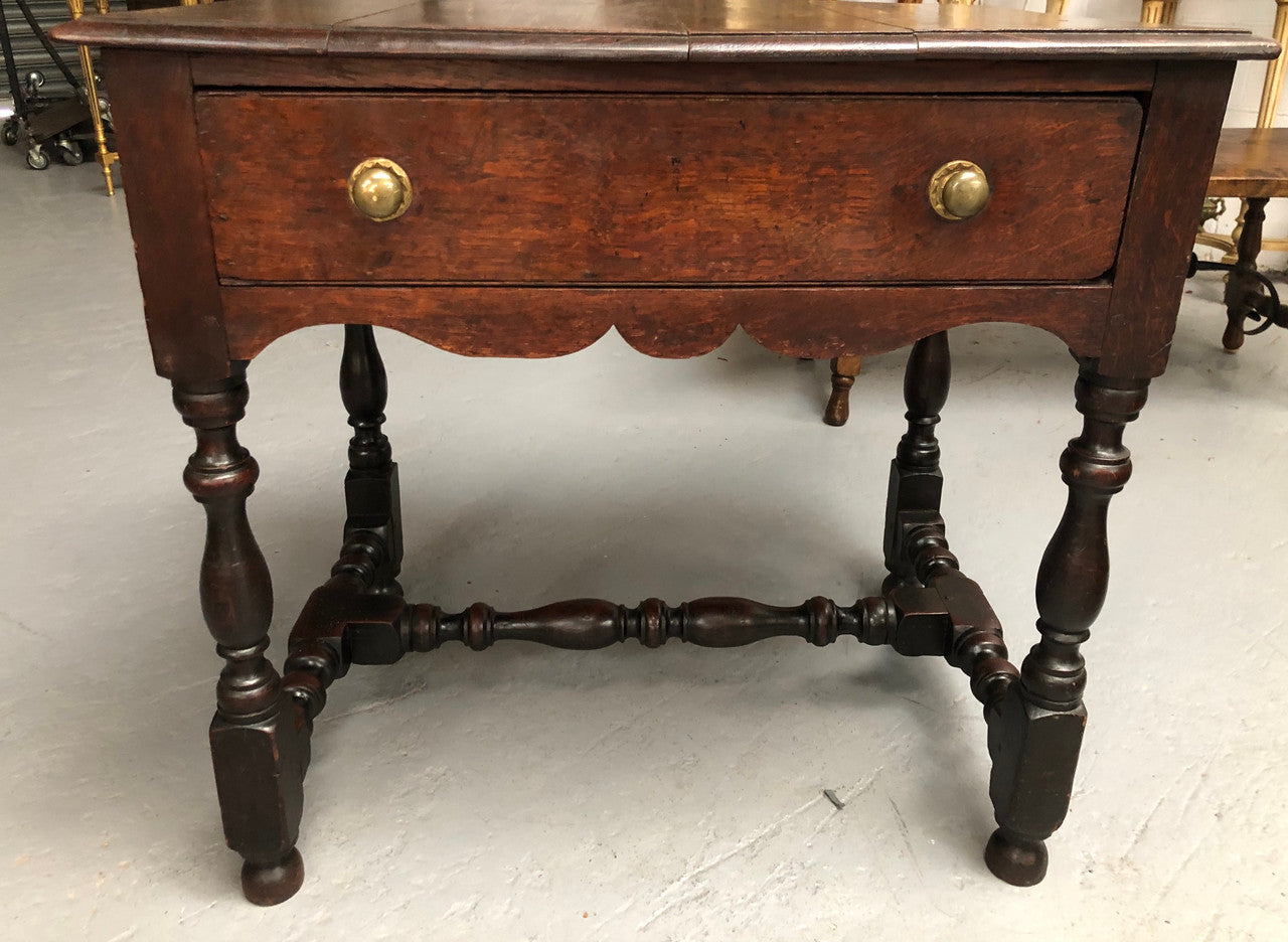 Antique French Oak Side Table With Drawer "Mellow Patina" | Antique & Vintage | Moonee Ponds Antiques | Australia Wide Delivery