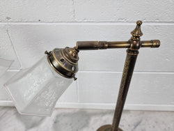Pair of French Antique Style Table Lamps With Glass Shades | Antique & Vintage | Moonee Ponds Antiques | Australia Wide Delivery