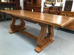 French Oak Fixed Farmhouse Table | Antique & Vintage | Moonee Ponds Antiques | Australia Wide Delivery