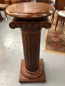 Stunning Tudor Style English Oak Pedestal | Antique & Vintage | Moonee Ponds Antiques | Australia Wide Delivery
