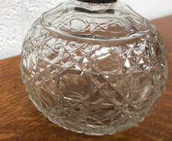 Edwardian Crystal & Silver Top Scent Bottle | Antique & Vintage | Moonee Ponds Antiques | Australia Wide Delivery