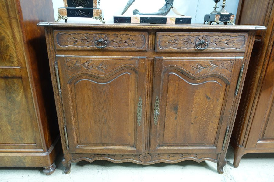 French Provincial Oak Small Buffet