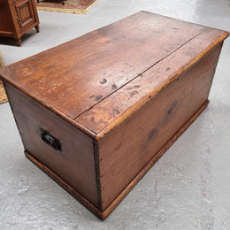 Late Victorian Pine Blanket Box Trunk