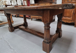 Vintage French Oak Pedestal Base Farmhouse Table | Antique & Vintage | Moonee Ponds Antiques | Australia Wide Delivery