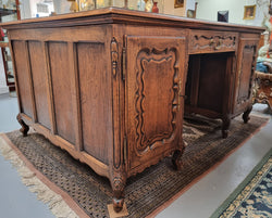 Superb Louis XV Style French Oak Full Partners Desk | Antique & Vintage | Moonee Ponds Antiques | Australia Wide Delivery