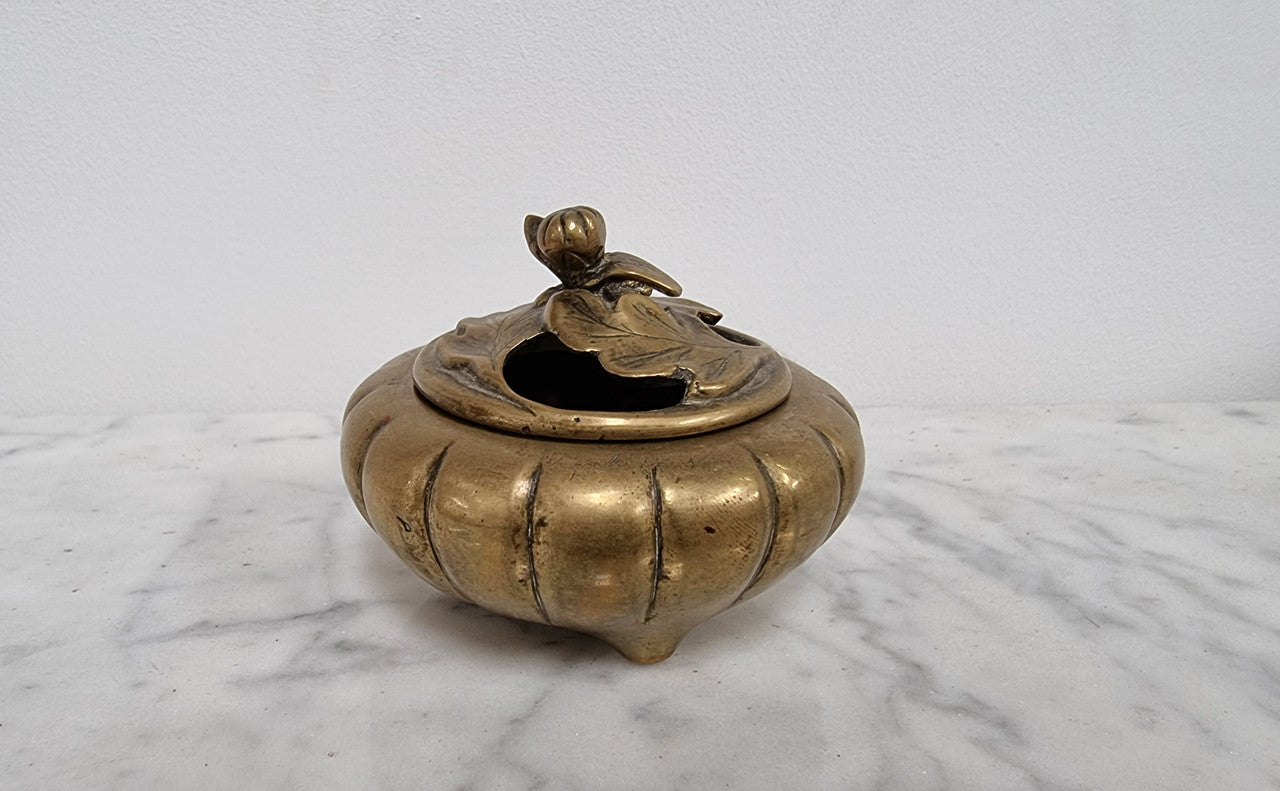 Antique Chinese Brass 3 Legged Incense Burner | Antique & Vintage | Moonee Ponds Antiques | Australia Wide Delivery