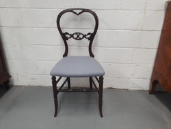 Late Victorian Mahogany Bedroom Chair | Antique & Vintage | Moonee Ponds Antiques | Australia Wide Delivery
