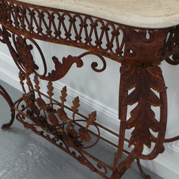 Stunning French Style Wrought Iron Console