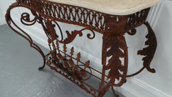 Stunning French Style Wrought Iron Console | Antique & Vintage | Moonee Ponds Antiques | Australia Wide Delivery