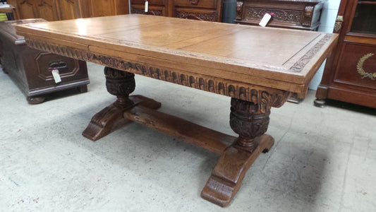 French Oak Extension Table-2