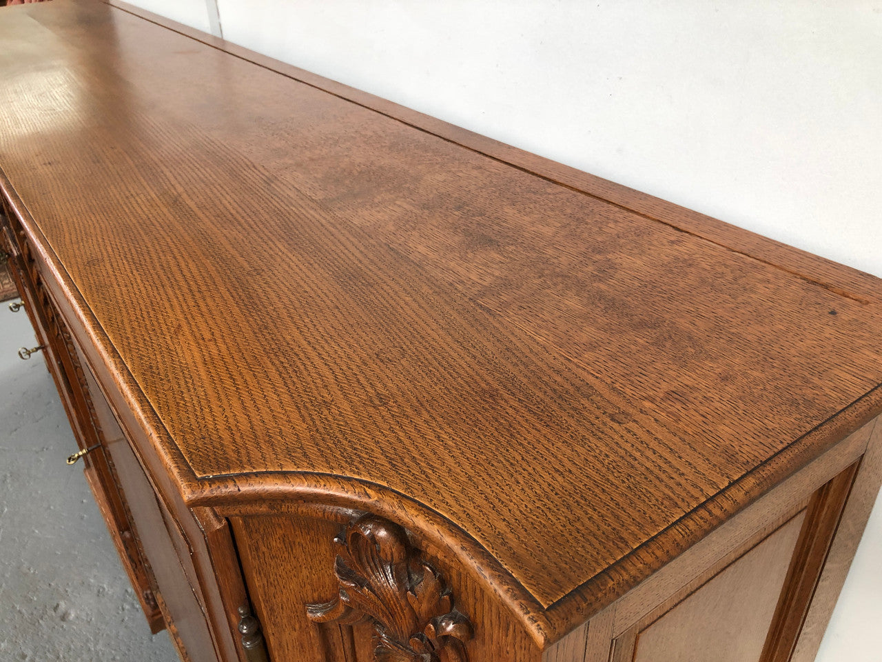 19th Century French Oak Two Drawer Buffet With Beautiful Carvings | Antique & Vintage | Moonee Ponds Antiques | Australia Wide Delivery