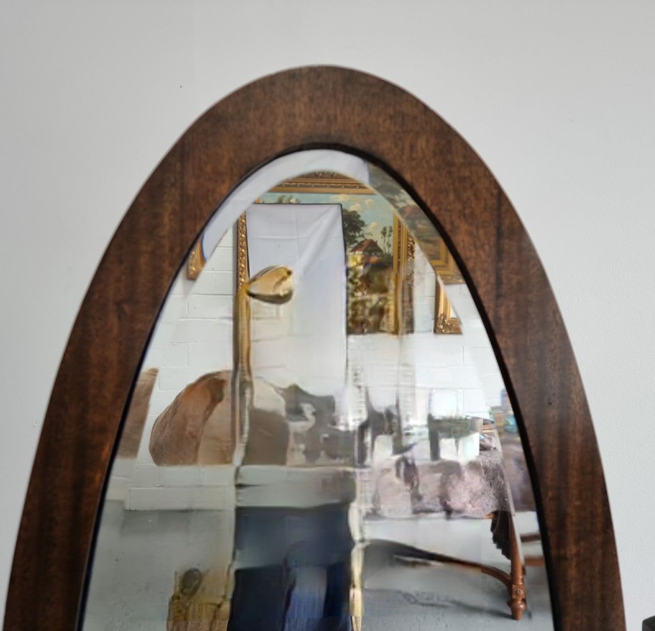 Lovely simple Antique Walnut cheval mirror with original bevelled mirror. In good original detailed condition.
