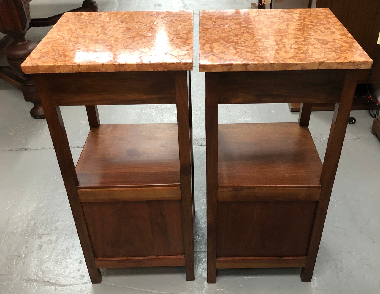 Pair Of French Arts & Crafts Bedside Cabinets | Antique & Vintage | Moonee Ponds Antiques | Australia Wide Delivery