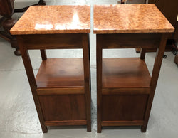 Pair Of French Arts & Crafts Bedside Cabinets | Antique & Vintage | Moonee Ponds Antiques | Australia Wide Delivery