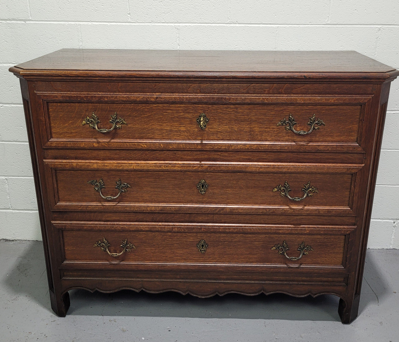 Solid Oak French 19th Century 3 Drawer Commode | Antique & Vintage | Moonee Ponds Antiques | Australia Wide Delivery