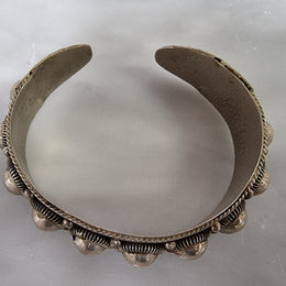 Lovely Siam Sterling Silver Cuff Bracelete
