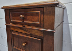 Lovely French Walnut Bedside Cabinet | Antique & Vintage | Moonee Ponds Antiques | Australia Wide Delivery