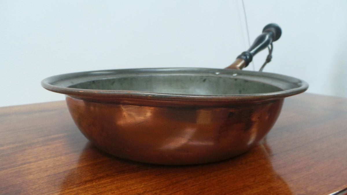 Antique Copper Frying Pan