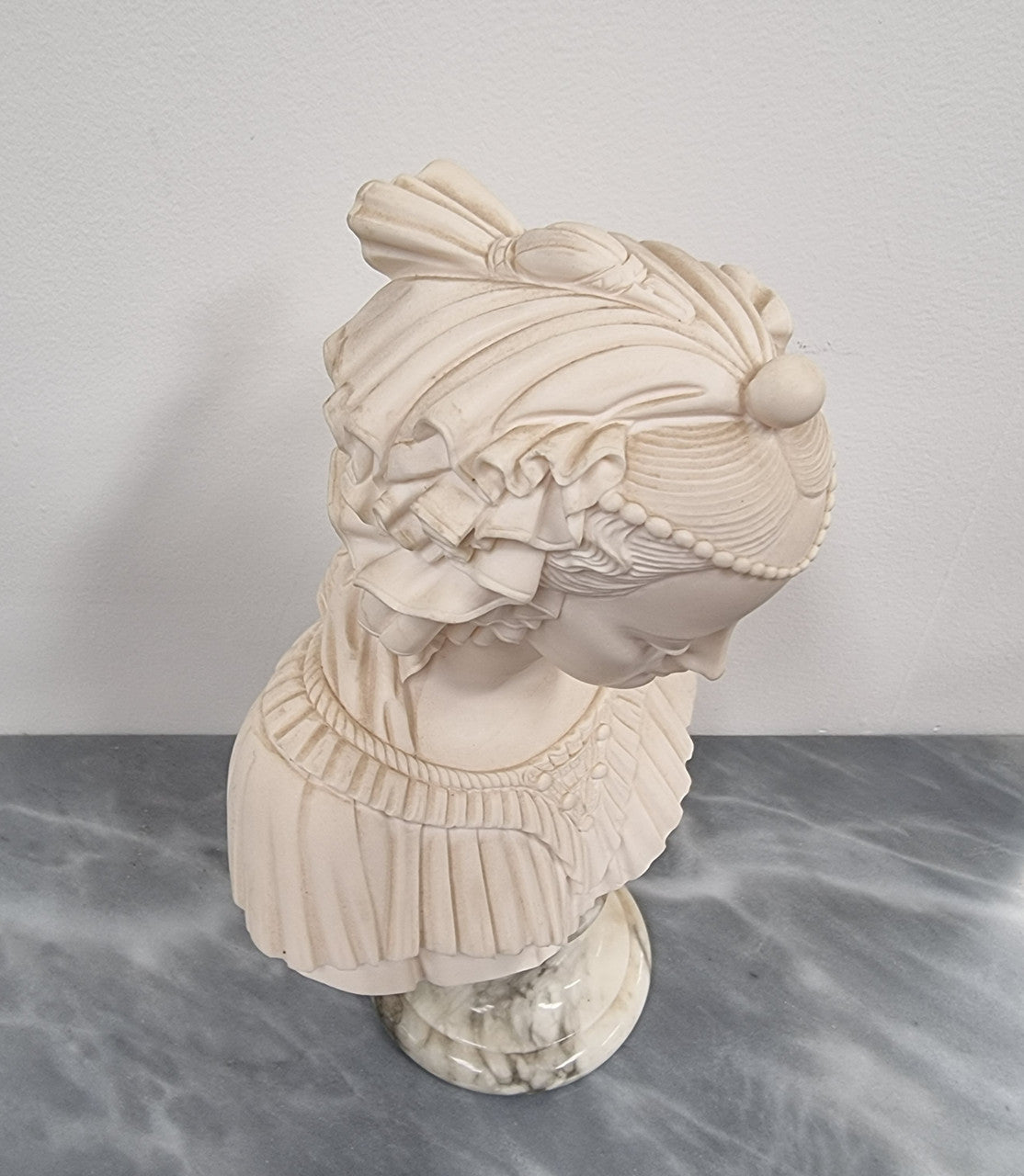 A Giannelli Signed Angelica Maria Bust on Marble Base | Antique & Vintage | Moonee Ponds Antiques | Australia Wide