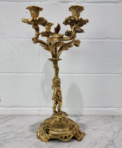 A Pretty 19th Century French Gilt Bronze Candelabra | Antique & Vintage | Moonee Ponds Antiques | Australia Wide Delivery