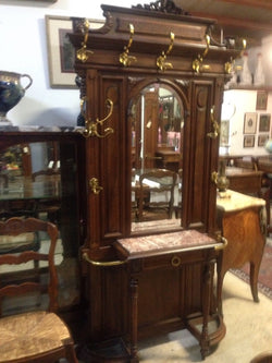 French Walnut Hall Stand-1 | Antique & Vintage | Moonee Ponds Antiques | Australia Wide Delivery
