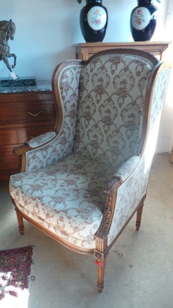 French Walnut Bergere Chair | Antique & Vintage | Moonee Ponds Antiques | Australia Wide Delivery