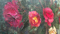 Floral Oil On Canvas | Antique & Vintage | Moonee Ponds Antiques | Australia Wide Delivery