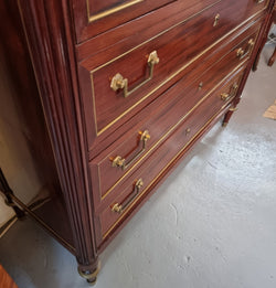 Sensational French Empire Mahogany Semainier | Antique & Vintage | Moonee Ponds Antiques | Australia Wide Delivery