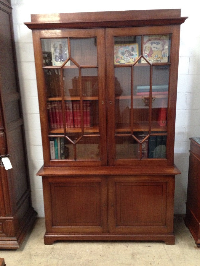 Pair French Mahogany bookcases