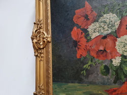 Beautiful Antique Dutch Framed Floral Oil Painting | Antique & Vintage | Moonee Ponds Antiques | Australia Wide Delivery