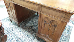 Stunning French Oak Desk | Antique & Vintage | Moonee Ponds Antiques | Australia Wide Delivery