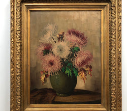 Beautiful Belgium Floral painting | Antique & Vintage | Moonee Ponds Antiques | Australia Wide Delivery