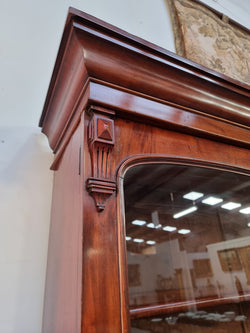 Early Victorian Large Flame Mahogany Bookcase | Antique & Vintage | Moonee Ponds Antiques | Australia Wide Delivery