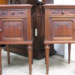 Pair Of French Mahogany Bedsides