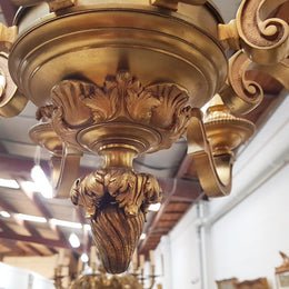 French 19th Century Napoleon III Gilt Bronze Chandelier