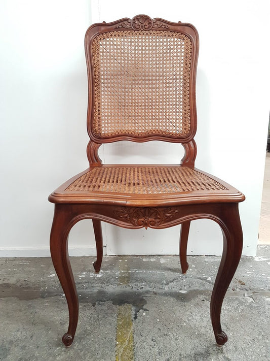 Set Of Six French Cane Chairs