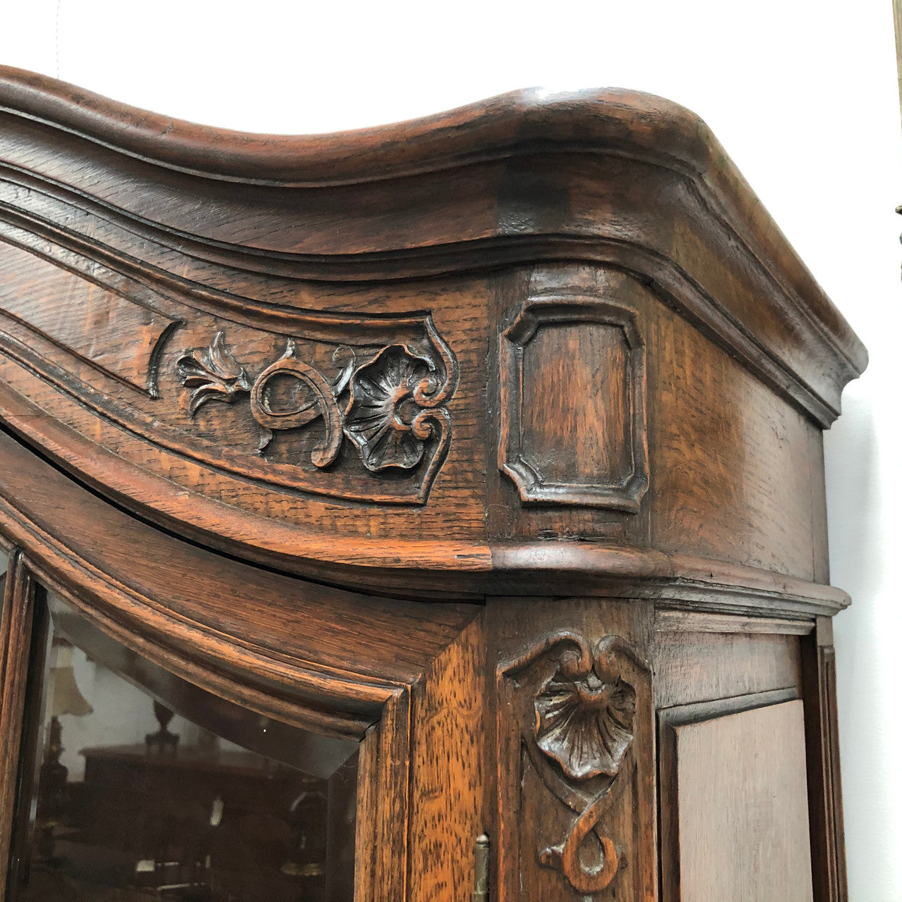 French Oak Louis XV Style Two Door Bookcase