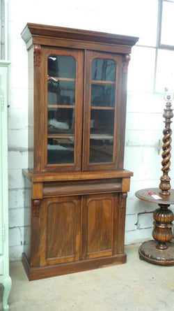 Australian Black Wood Arts And Crafts Bookcase | Antique & Vintage | Moonee Ponds Antiques | Australia Wide Delivery