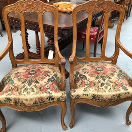 A Pair Of French Oak Carvers