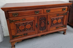 Decorative Walnut Art Nouveau Sideboard | Antique & Vintage | Moonee Ponds Antiques | Australia Wide Delivery