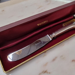 Lovely Vintage "Whitehall" butter knife in original box.