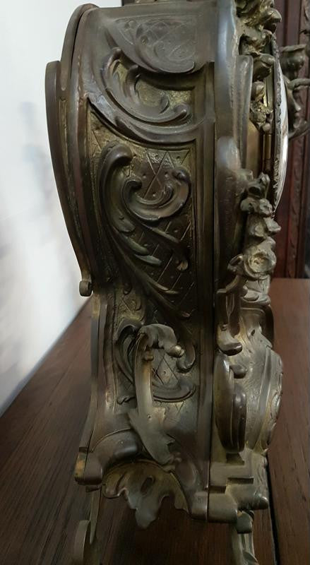French Bronze Clock Set | Antique & Vintage | Moonee Ponds Antiques | Australia Wide Delivery