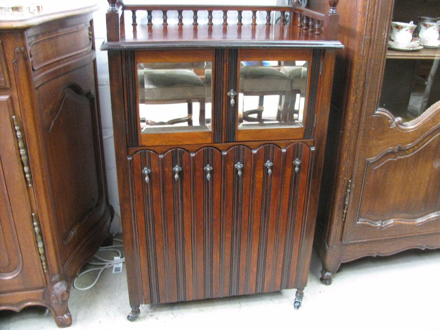 English Walnut Music Cabinet | Antique & Vintage | Moonee Ponds Antiques | Australia Wide Delivery